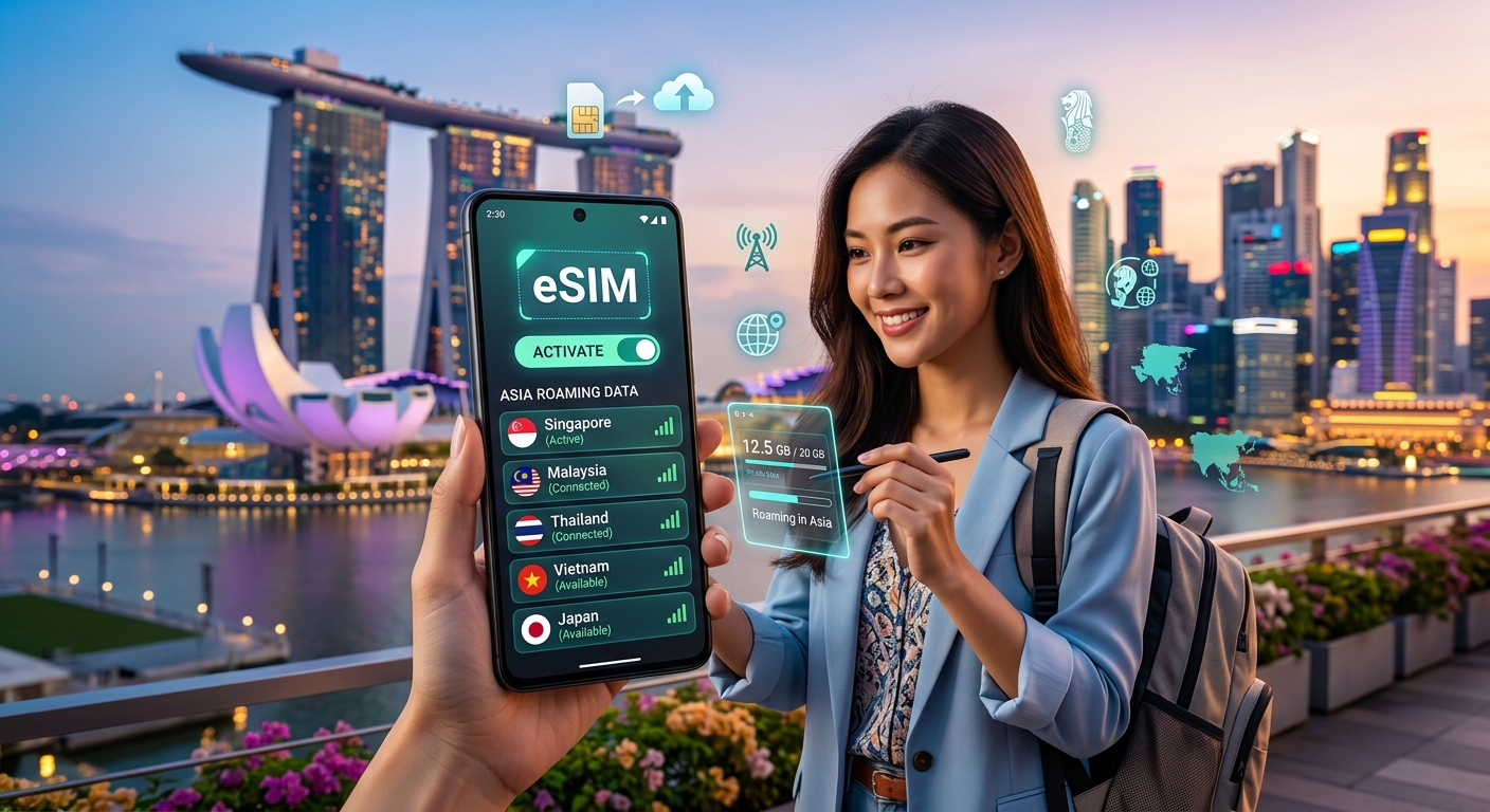 eSIM Setup for Singapore Phones and How to Find Asia Roaming Data