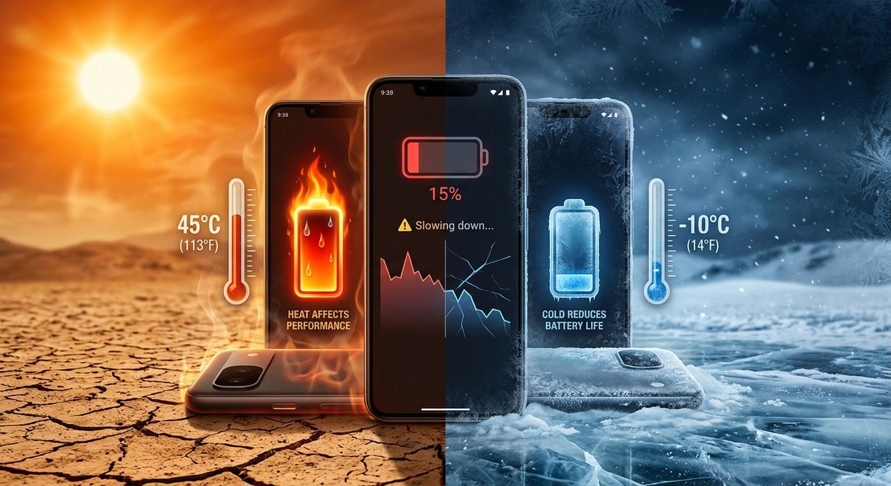 How Heat and Cold Affect Your Smartphone Battery and Performance