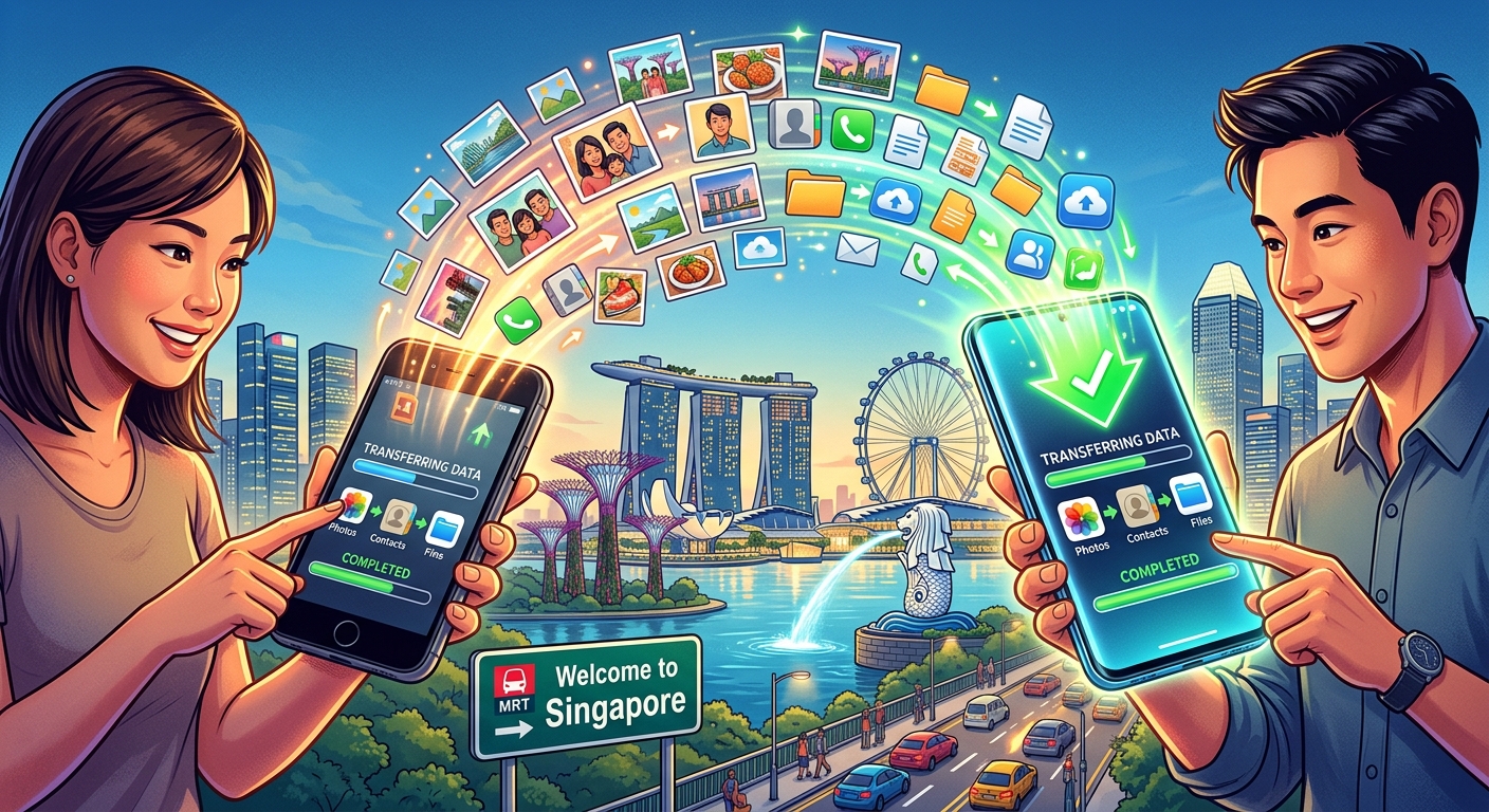 Switching Phones in Singapore and Moving Your Photos, Files and Contacts